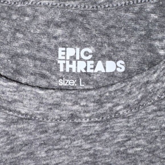 Epic Threads Girls Cold Shoulder Graphic T-Shirt-Gray-Size Large-NWT - Picture 4 of 5